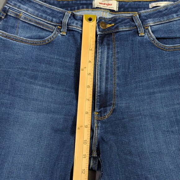 Wrangler Jeans Women's 32M Blue High Rise Bold Boot Western Cowgirl Rodeo - Picture 8 of 14